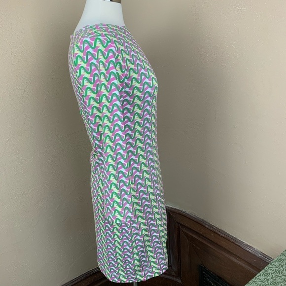 Melly M Small 3/4 Abstract Design Dress - Picture 5 of 12